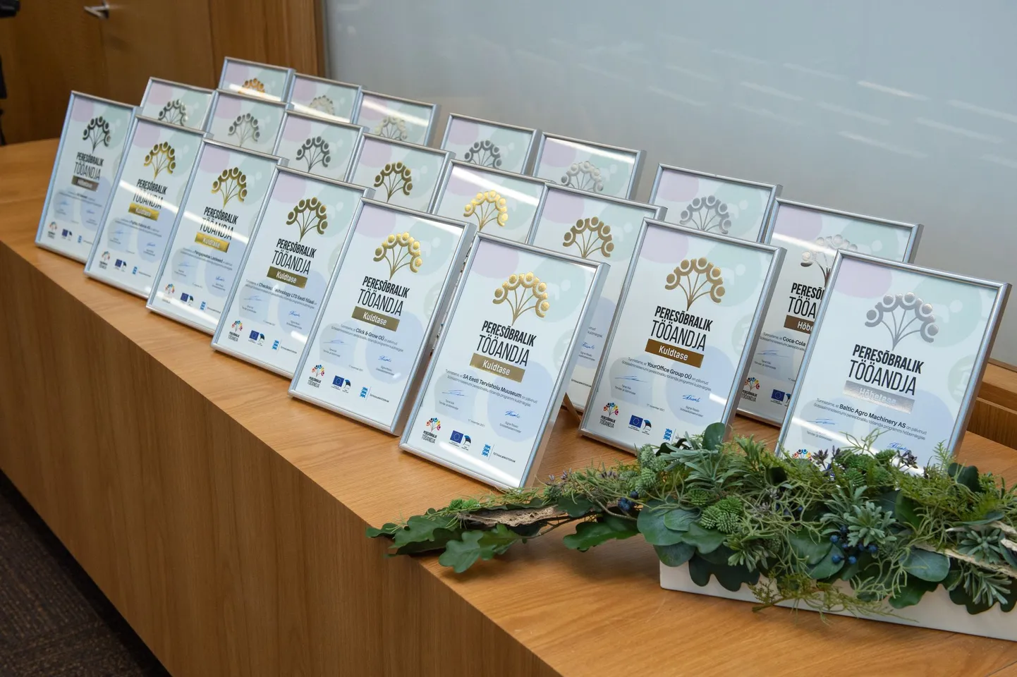 Peresõbraliku tööandja tunnistused.